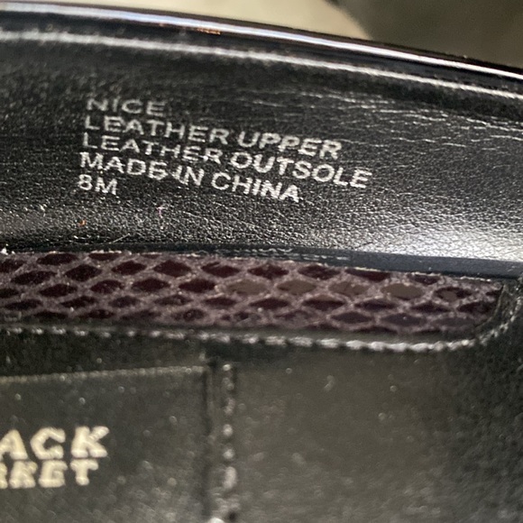 White House Black Market platform peep toe heels. Leather - Picture 9 of 10